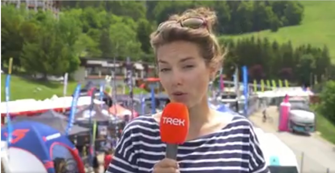 Mathilde Boulesteix, journaliste sportive à Trek TV